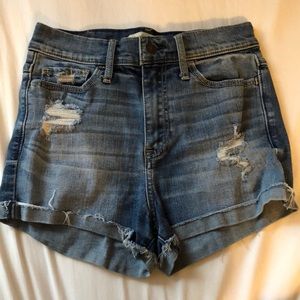 A&F denim shorts